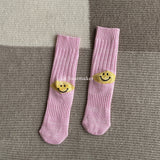 Kapital Sock Hitian Hehong Thick Thread Smiley Face Socks Autumn and Winter Celebrity Thick Knitted Socks Mid-Calf Knitted Wool