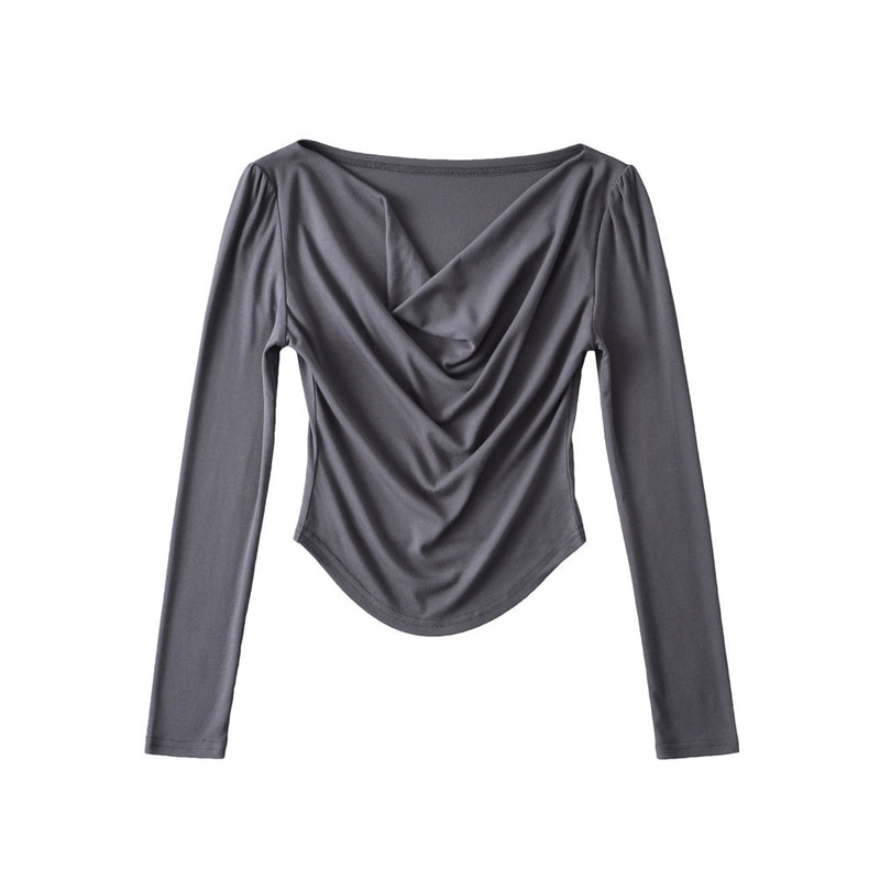 Women's T-Shirt Long-Sleeved T-shirt Women's Spring New Tight Top