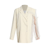 Frankie Shop Hourglass Blazer Autumn Fashion Splicing Coat