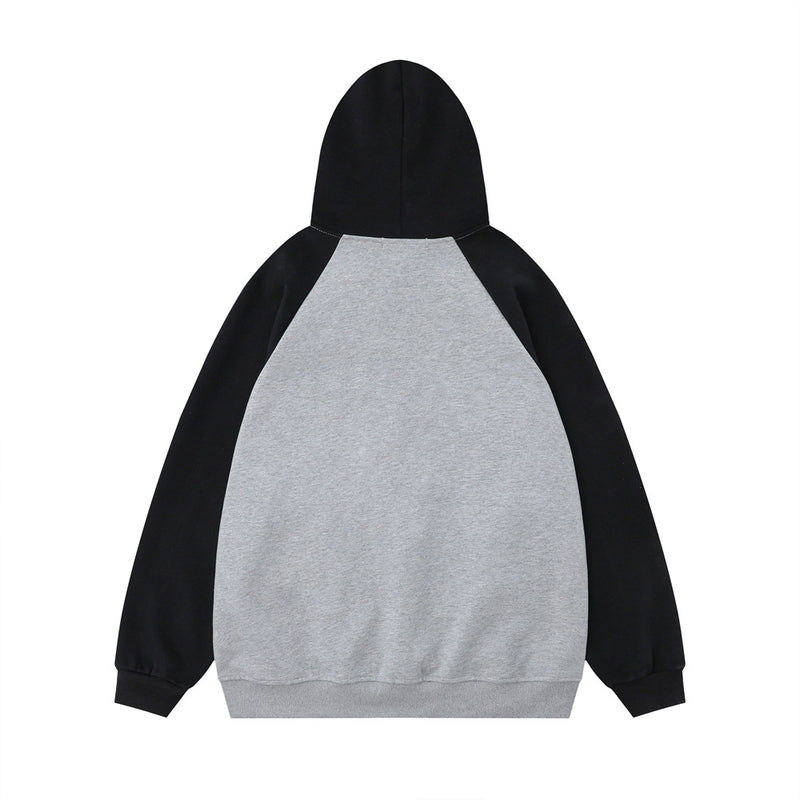Men Hoodie Five-Pointed Star Embroidery Hooded Pullover