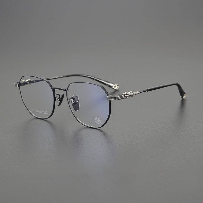 CHH Chrome Hearts Glasses Ultra Light Pure Titanium Small Frame Vintage Glasses Frame