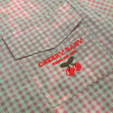 Men Long Sleeved T Shirt Plaid Tie-Dye Long Sleeve Shirt Men's Embroidery Lapel Shirt Coat Spring and Autumn