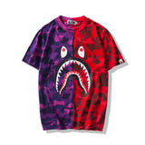 Bathing Ape T Shirt Summer Camouflage Camouflage Men's and Women's Summer Short-Sleeved T-shirt