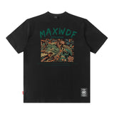 Men T Shirt Printed Short-Sleeved T-shirt Men and Women Street Retro Loose