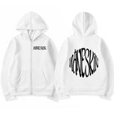 Italian Rock Band Maneskin Logo Zipper Hoodie Men's