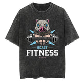 Graphic Casual Oversized Cotton Tees for Men Women