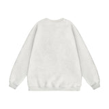 Men Hoodie Animal Printed Crew Neck Sweatshirt