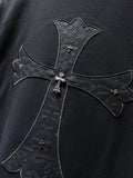 CHH Chrome Hearts T Shirts Machine Embroidery Cross Short Sleeve T-shirt