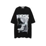 Men T Shirt Loose Half Sleeve T-shirt Men's Printed Short Sleeve