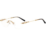 CHH Chrome Hearts Glasses Versatile Plated Vintage Round Glasses Frame Myopia Glasses Frame