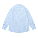 Men Long Sleeved T Shirt Spring and Autumn Yarn-Dyed Plaid Long Sleeve Shirt Men's Fashion Brand Bowknot Shirt