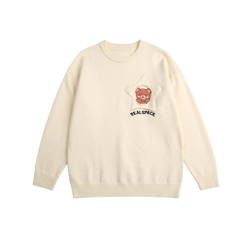 Unisex Sweatshirt Fall V-neck Cardigan Knitted Sweater