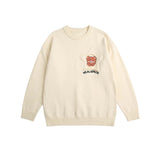 Unisex Sweatshirt Fall V-neck Cardigan Knitted Sweater