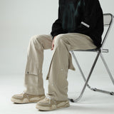 Men Sweatpants Overalls Men's Spring and Autumn Loose Straight
