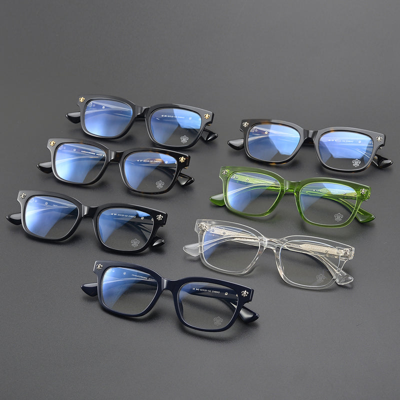 CHH Chrome Hearts Glasses Frame Large Frame Myopia Glasses Optical Anti-Blue Light