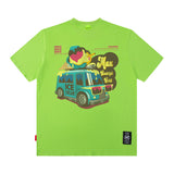 Men T Shirt Printed Short-Sleeved T-shirt Men Summer Menswear Loose-Fitting Casual round-Neck