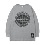 Men Long Sleeve Shirt round Neck Long Sleeve T-shirt Men and Women Street Hip Hop Preppy Style