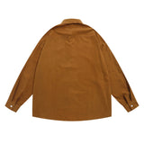 Men Long Sleeve T Shirt Spring and Autumn Leisure Long Sleeve Shirt Simple, Loose and Versatile Lapel Shirt