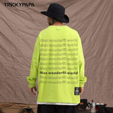Men Long Sleeve Shirt Autumn and Winter Long Sleeve T-shirt Men and Women Ins Hip Hop Style Loose