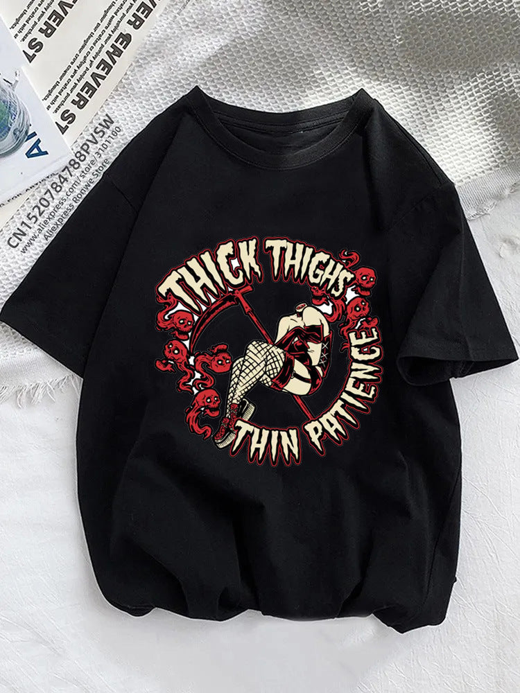 Women's Clothing Printing Fashion Short Sleeved Clothing