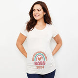 Baby Loading Printed Maternity T Shirt Pregnant