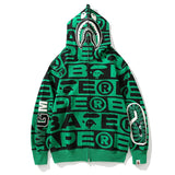 Bathing Ape Hoodie Shark Loose Hooded Sweater Jacket