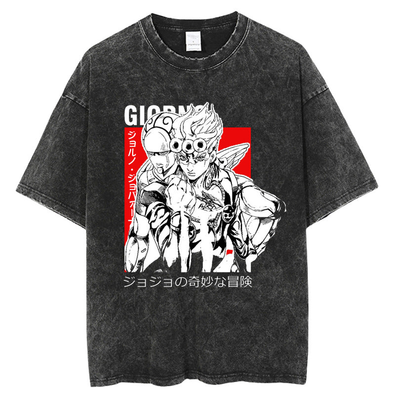 JoJo Bizarre Adventure Golden Wind T-Shirt Men Hip Hop