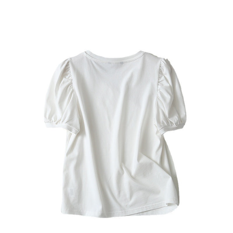 Women T-Shirt Women's Summer Simple Style round Neck