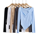 Women T-shirt Spring Long Sleeve T-shirt Women's Bottoming Shirt