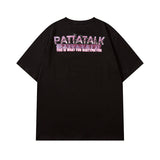 Men T Shirt Hiphop Street Retro Printed Couple Short Sleeve T-shirt Men and Women