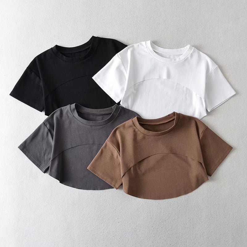 Women T-Shirt Loose Short Sleeve Women's Summer round Neck