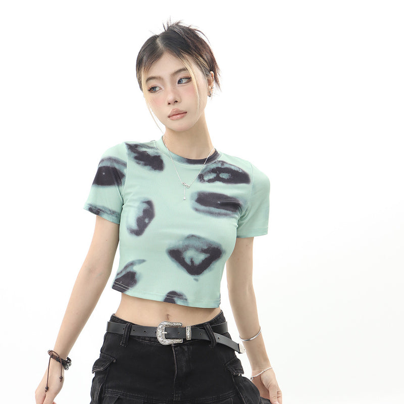 Women's T-shirt Short-Sleeved T-shirt Women's Casual Summer round Neck