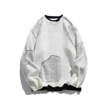 Unisex Sweatshirt Autumn Water Washed Hole Sweater