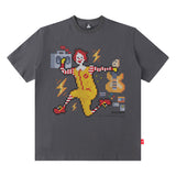 Men T Shirt Printed Short Sleeve Loose Street Fashion Brand Couple T-shirt Men and Women