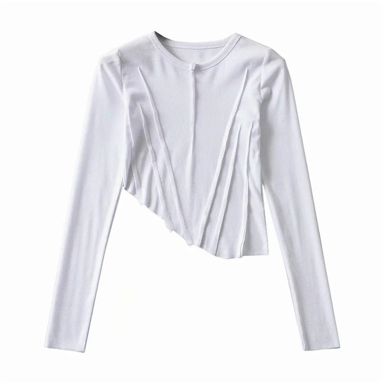 Women T-Shirt Spring Design Short Women's Long-Sleeved T-shirt