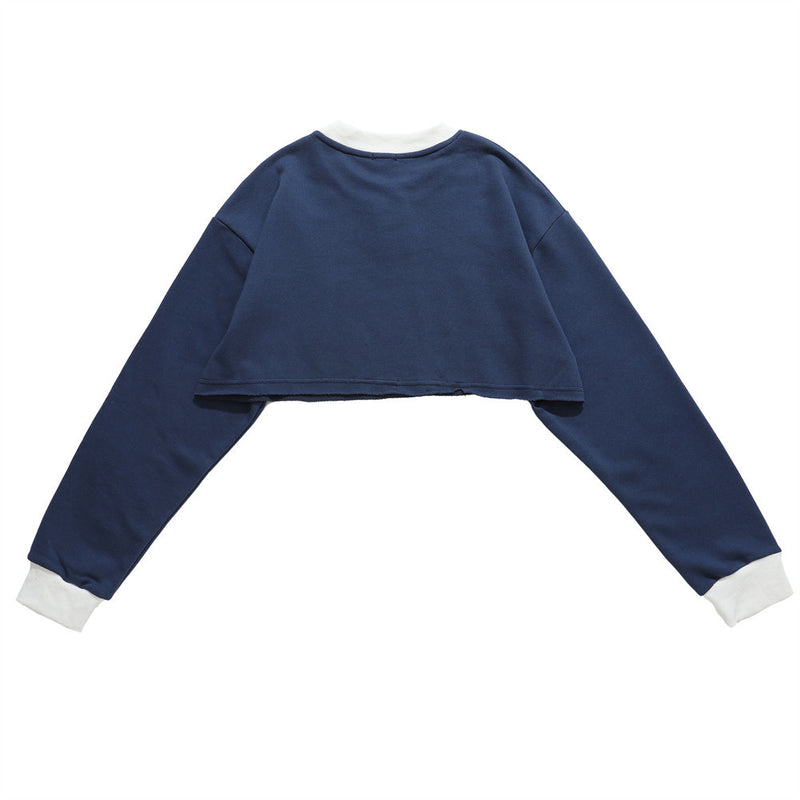 Women Long Sleeve T-shirt Short-Sleeved T-shirt Girls Autumn Casual Loose