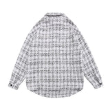 Men Long Sleeved T Shirt Plaid Shirt Long Sleeve Men's Ins Loose Street Lapel Shirt Autumn Coat
