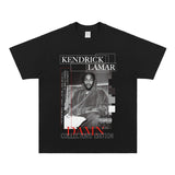 Kendrick Lamar T Shirts Hip Hop Rap Loose Short Sleeves