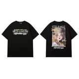 Men T Shirt Graffiti Printing Short Sleeve T-shirt Hip-Hop Street Casual Men and Women