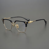 CHH Chrome Hearts Glasses Versatile Retro Pure Titanium Box Glasses