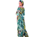 Jungle Print Maxi Dress Women's Dress Print