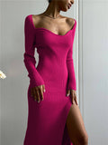 Women Sweater Dress Woolen Skirt Skinny Knit Bottoming Autumn and Winter Dress