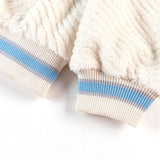 Men Cotton Padded Jacket Coat Winter Loose Letter Embroidery Cotton Casual Long-Sleeved Jacket Baseball Uniform