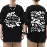 Arctic Monkeys Tour Graphic T Shirts Men's Hip Hop Retro