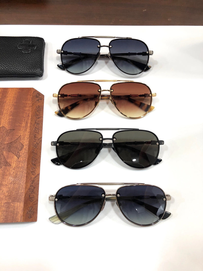Chrome Hearts Sunglasses Classic Vintage Aviator Toad Sunglasses