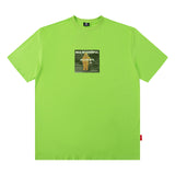 Men's T Shirt Printed Short-Sleeved T-shirt Men's and Women's Hip Hop Loose Top