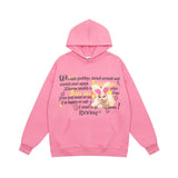 Men Hoodie Letter Print Sweatshirt Spring Autumn Loose-Fitting Hoodie Long Sleeve Top Men