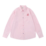 Men Long Sleeved T Shirt Embroidered Long Sleeve Shirt Boys All-Matching Casual Ruffle Handsome Loose Spring and Autumn