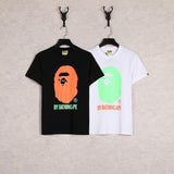 Bathing Ape T Shirt Cartoon Round Neck Summer Loose Printed Plus Size Short-Sleeved Casual T-shirt