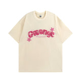 Men T Shirt Sweet Cool Embroidered Couple Casual All-Match Short-Sleeved T-shirt